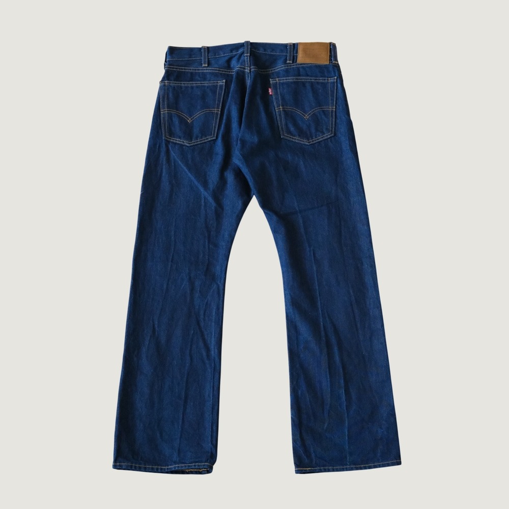Levi's 517 Bootcut Jeans Dark Indigo Blue Denim W34 L32 Grunge Western Classic